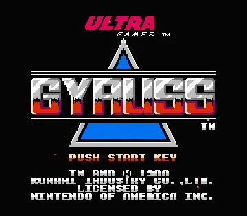 Gyruss (USA) screen shot title